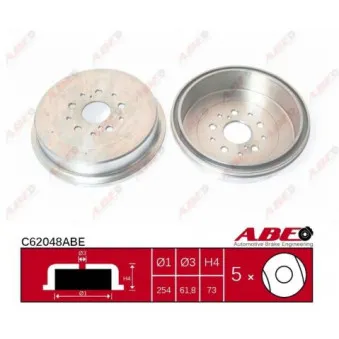 Tambour de frein ABE OEM 424310K080