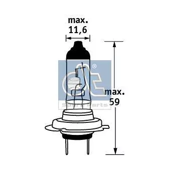 Ampoule, projecteur principal DT 9.78108 pour MERCEDES-BENZ CLASSE E E 300 4-matic - 252cv