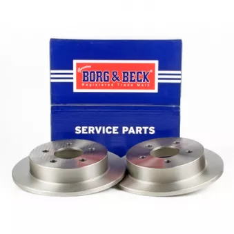 Jeu de 2 disques de frein arrière BORG & BECK OEM 569107