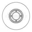 BORG & BECK BBD4264 - Jeu de 2 disques de frein avant