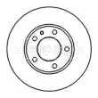 BORG & BECK BBD4362 - Jeu de 2 disques de frein avant