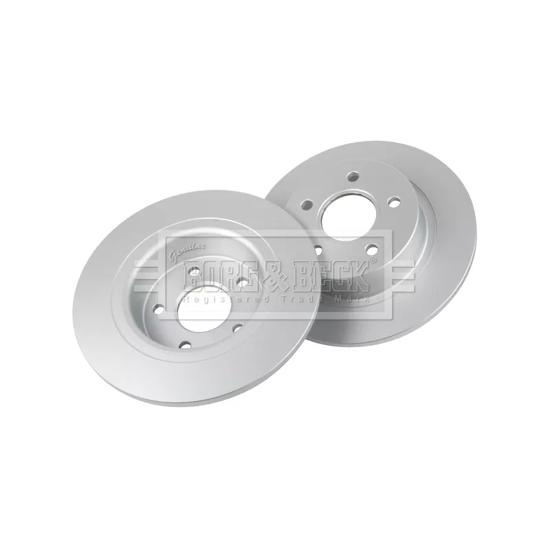 Jeu de 2 disques de frein arrière BORG & BECK BBD4403 - Visuel 2