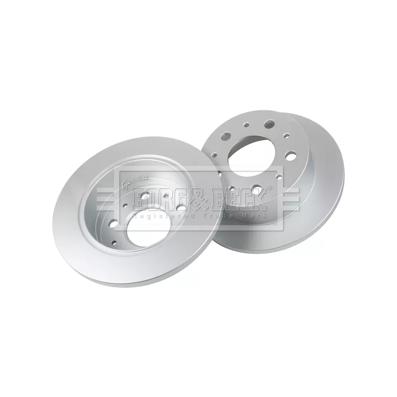 Jeu de 2 disques de frein arrière BORG & BECK BBD4405 - Visuel 2