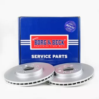 Jeu de 2 disques de frein avant BORG & BECK OEM 93175376