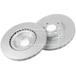 BORG & BECK BBD4544 - Jeu de 2 disques de frein avant