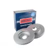 BORG & BECK BBD4641 - Jeu de 2 disques de frein avant