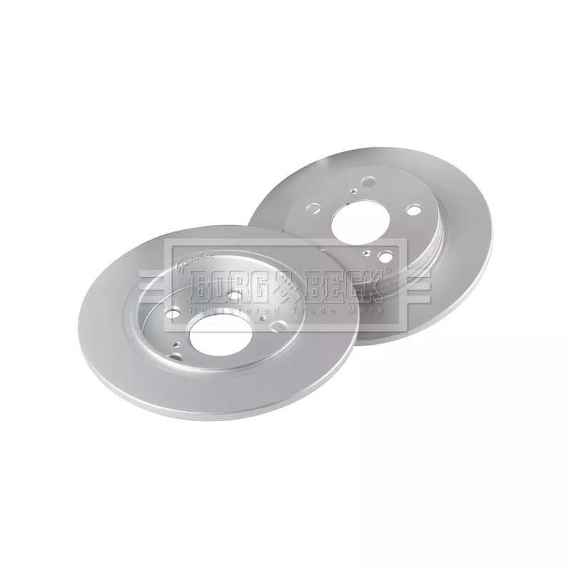 Jeu de 2 disques de frein arrière BORG & BECK BBD4664 - Visuel 2
