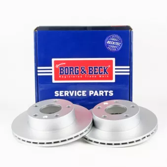 Jeu de 2 disques de frein avant BORG & BECK OEM 545110027