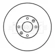 BORG & BECK BBD4717 - Jeu de 2 disques de frein avant