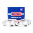 BORG & BECK BBD4725 - Jeu de 2 disques de frein avant
