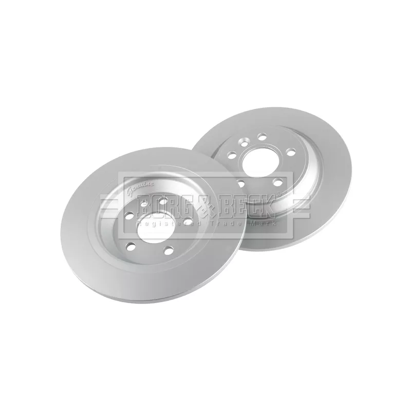 Jeu de 2 disques de frein arrière BORG & BECK BBD4730 - Visuel 2