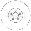 BORG & BECK BBD4731 - Jeu de 2 disques de frein avant