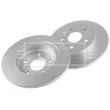 BORG & BECK BBD4757 - Jeu de 2 disques de frein arrière