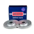 BORG & BECK BBD4796 - Jeu de 2 disques de frein avant
