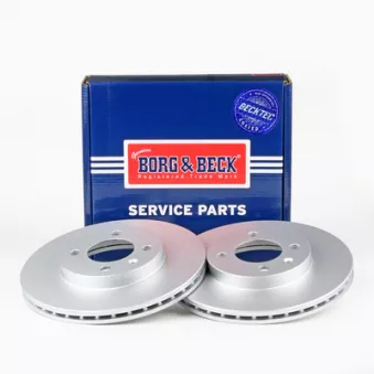 Jeu de 2 disques de frein avant BORG & BECK BBD4925