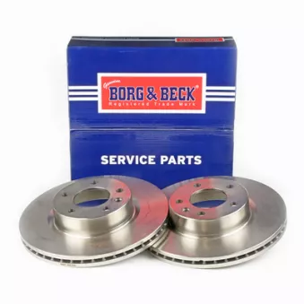 Jeu de 2 disques de frein avant BORG & BECK OEM 90487103