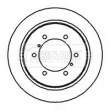 BORG & BECK BBD5118 - Jeu de 2 disques de frein arrière