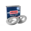 BORG & BECK BBD5131 - Jeu de 2 disques de frein arrière