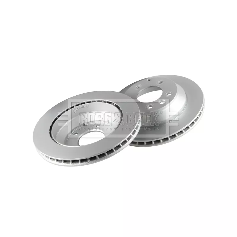 Jeu de 2 disques de frein arrière BORG & BECK BBD5131 - Visuel 2