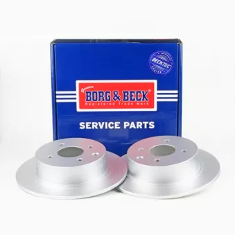 Jeu de 2 disques de frein arrière BORG & BECK BBD5170