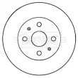 BORG & BECK BBD5182 - Jeu de 2 disques de frein avant