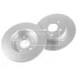 BORG & BECK BBD5210 - Jeu de 2 disques de frein arrière