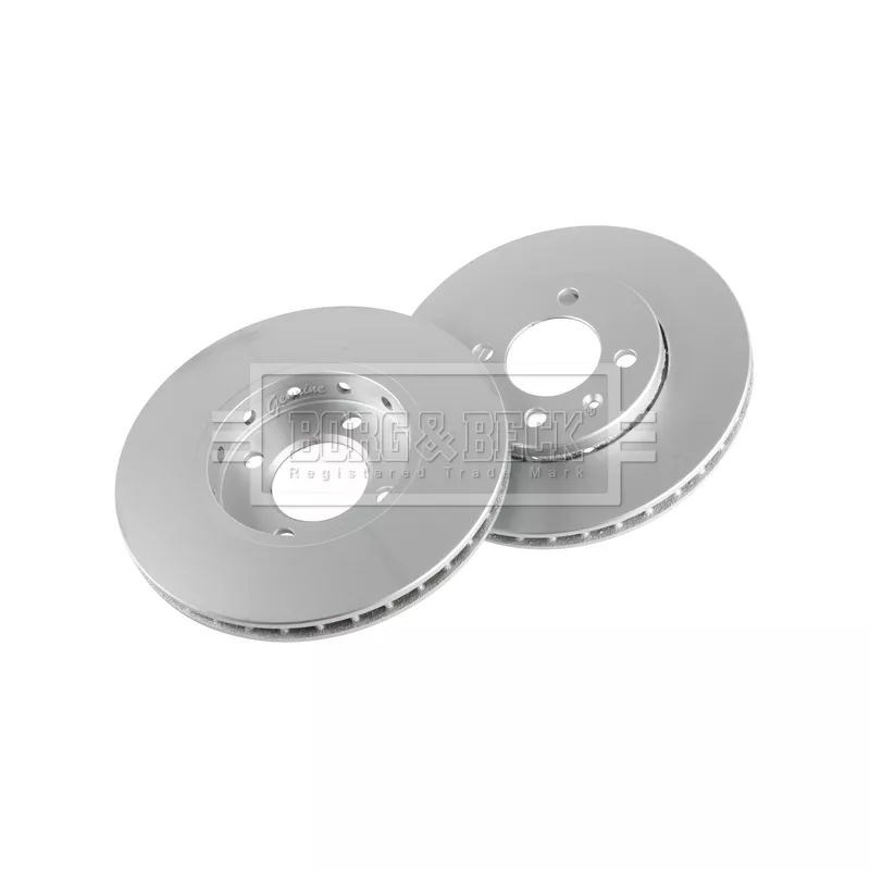 Jeu de 2 disques de frein avant BORG & BECK BBD5236 - Visuel 2