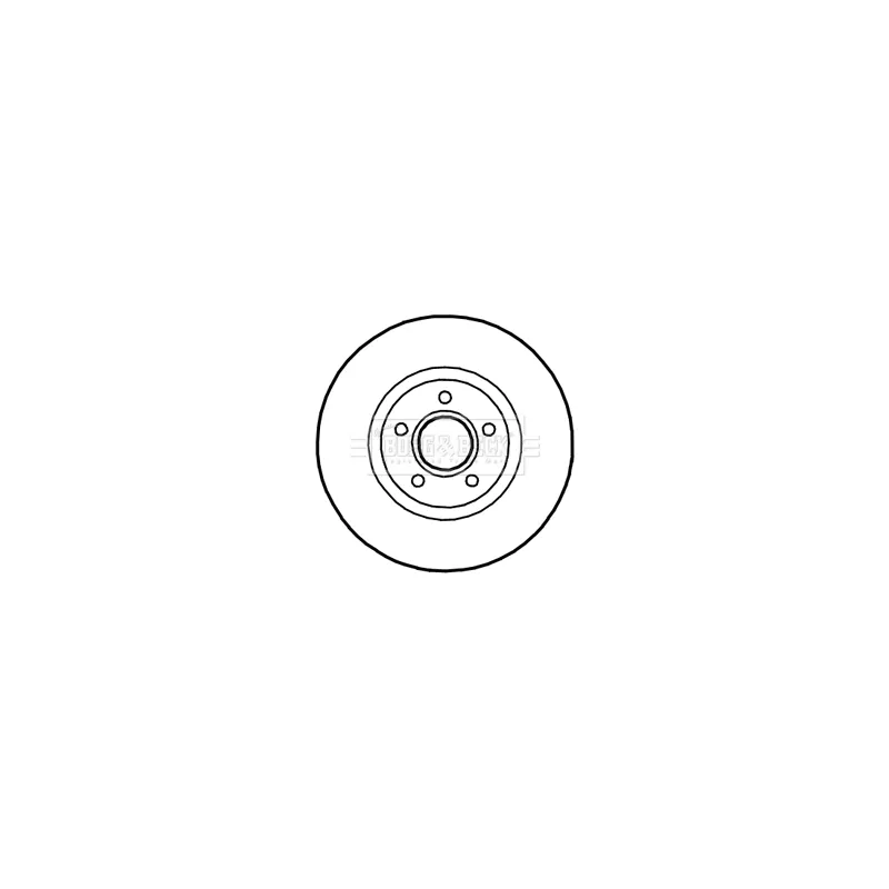 Jeu de 2 disques de frein avant BORG & BECK BBD5305 - Visuel 1