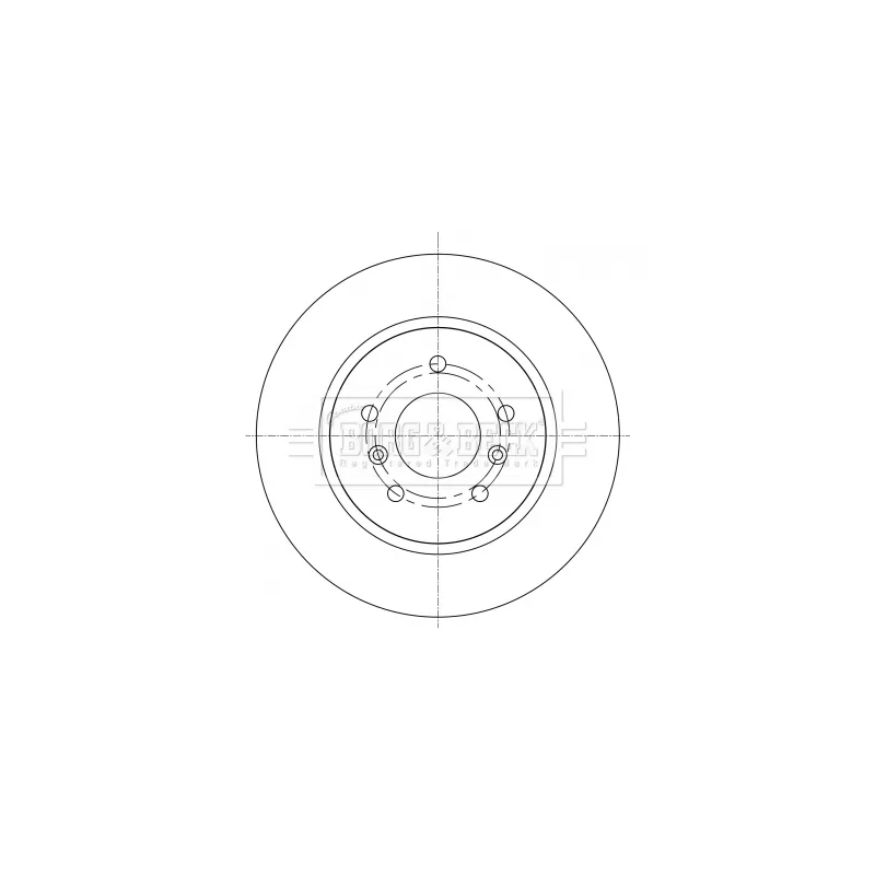 Jeu de 2 disques de frein arrière BORG & BECK BBD5367 - Visuel 2