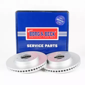 Jeu de 2 disques de frein avant BORG & BECK BBD5431