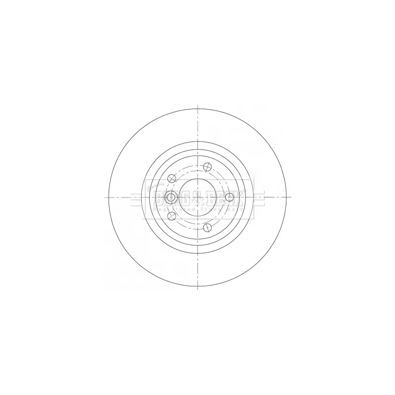 Jeu de 2 disques de frein arrière BORG & BECK BBD5434 - Visuel 2