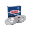 BORG & BECK BBD5437 - Jeu de 2 disques de frein arrière