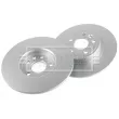 BORG & BECK BBD5442 - Jeu de 2 disques de frein arrière