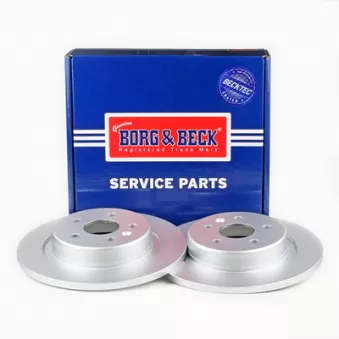 Jeu de 2 disques de frein arrière BORG & BECK OEM 13509120
