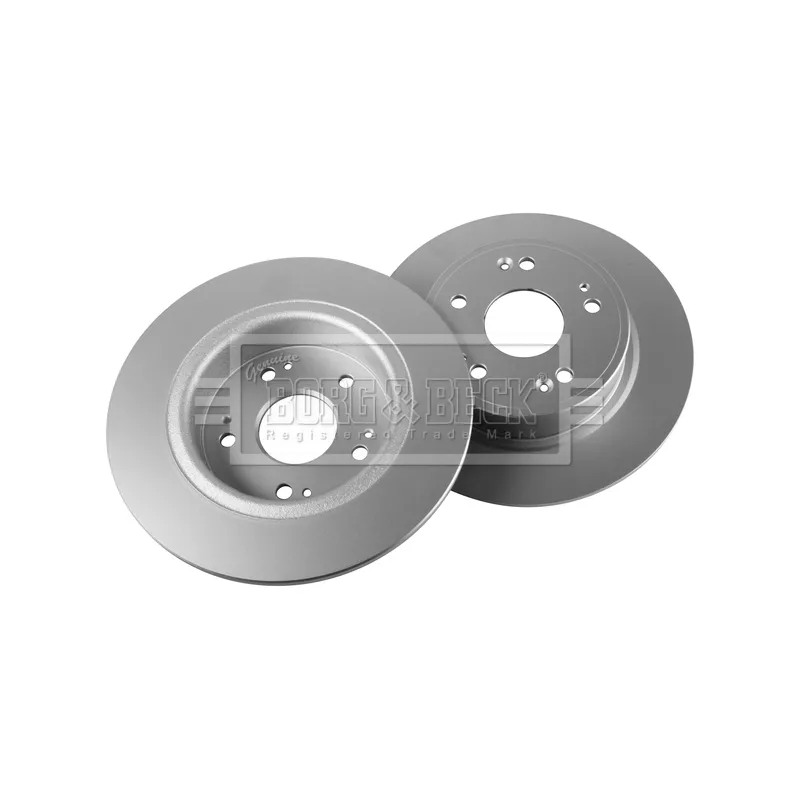 Jeu de 2 disques de frein arrière BORG & BECK BBD5561 - Visuel 1