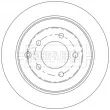 BORG & BECK BBD5565 - Jeu de 2 disques de frein arrière