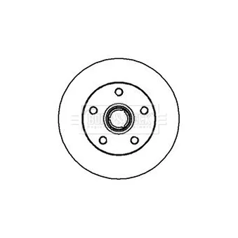 Jeu de 2 disques de frein arrière BORG & BECK OEM 357615601B