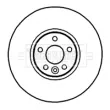 BORG & BECK BBD5903S - Jeu de 2 disques de frein avant