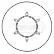 BORG & BECK BBD6014S - Jeu de 2 disques de frein avant