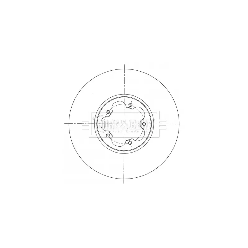 Jeu de 2 disques de frein avant BORG & BECK BBD6071S - Visuel 2