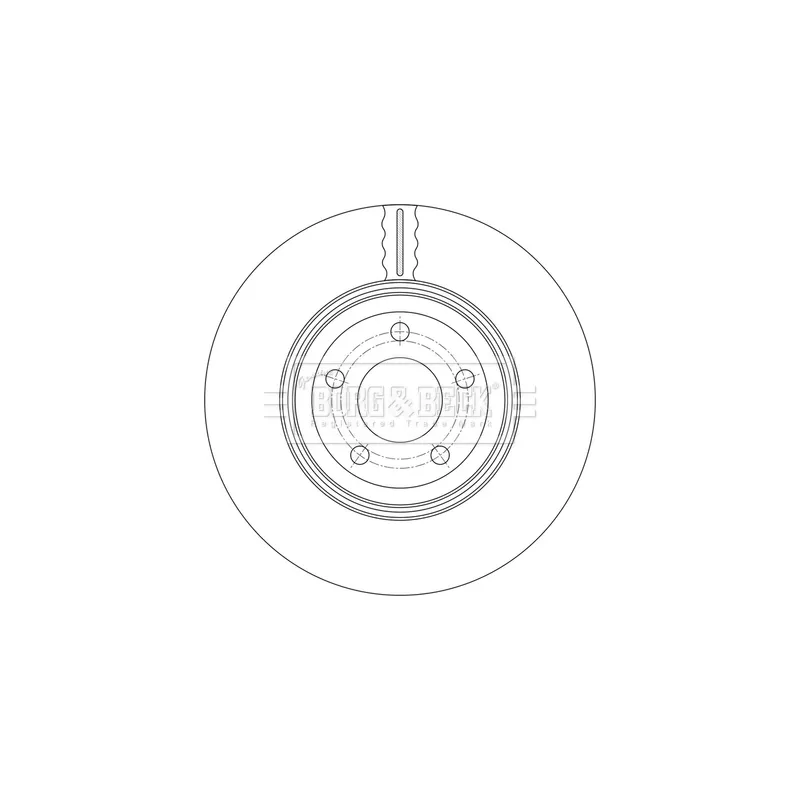 Jeu de 2 disques de frein arrière BORG & BECK BBD7014S - Visuel 1