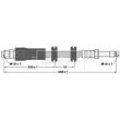 BORG & BECK BBH6812 - Flexible de frein