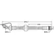 BORG & BECK BBH6866 - Flexible de frein