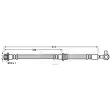 BORG & BECK BBH7658 - Flexible de frein