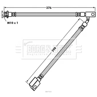 Flexible de frein BORG & BECK BBH7919
