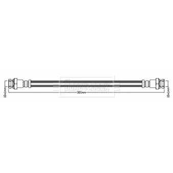 Flexible de frein BORG & BECK OEM 51570M76G00