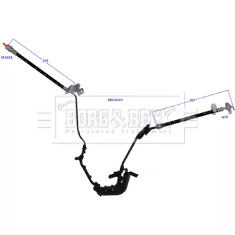 BORG & BECK BBH9023 - Flexible de frein