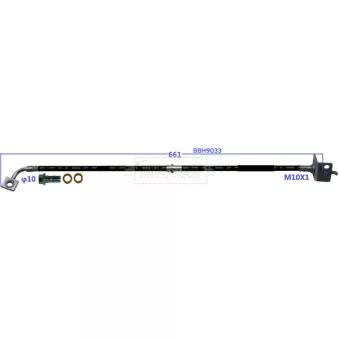 BORG & BECK BBH9033 - Flexible de frein