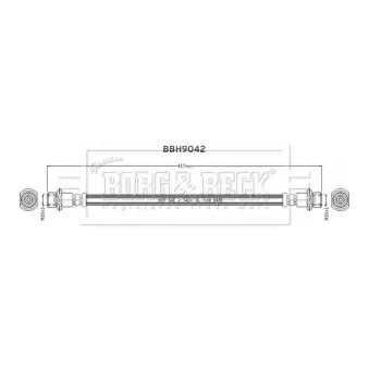 BORG & BECK BBH9042 - Flexible de frein