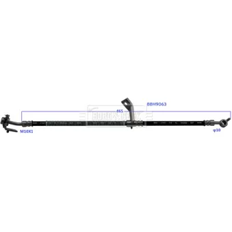 BORG & BECK BBH9063 - Flexible de frein